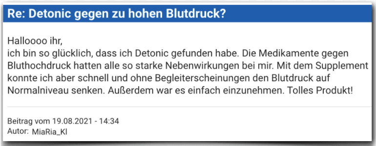 Detonic Erfahrungsbericht Bewertung Erfahrungen Detonic