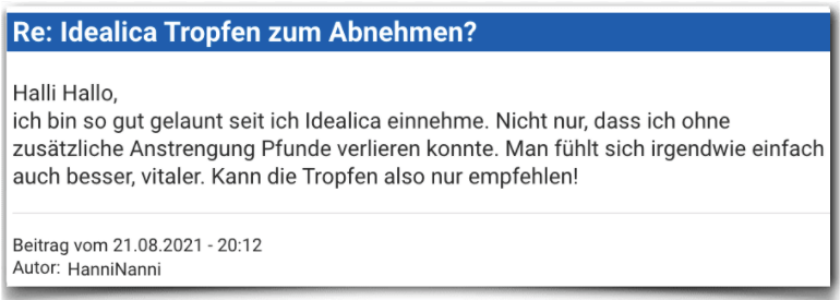 Idelica Erfahrungsbericht Bewertung Erfahrungen Idealica