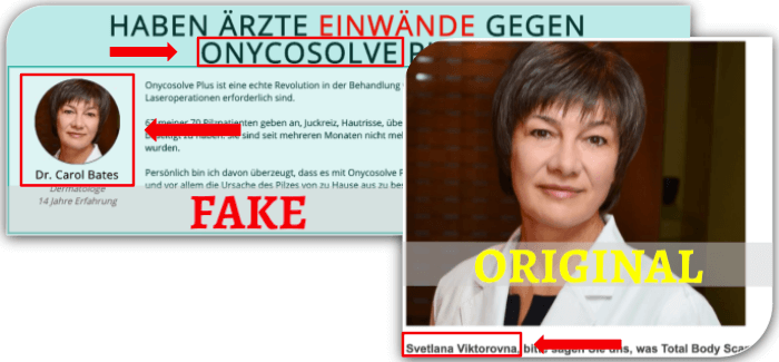 Onycosolve Fake Arztbericht