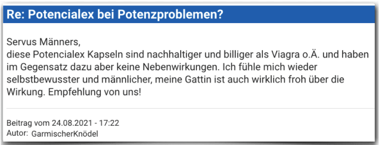 Potencialex Erfahrungsbericht Bewertung Erfahrungen Potencialex