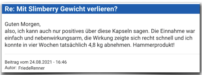 Slimberry Erfahrungsbericht Bewertung Erfahrungen Slimberry