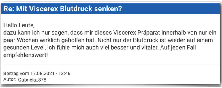 Viscerex Erfahrungsbericht Bewertung Erfahrungen Viscerex