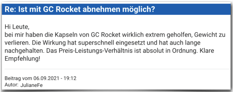 GC Rocket Erfahrungsbericht Bewertung Erfahrungen GC Rocket