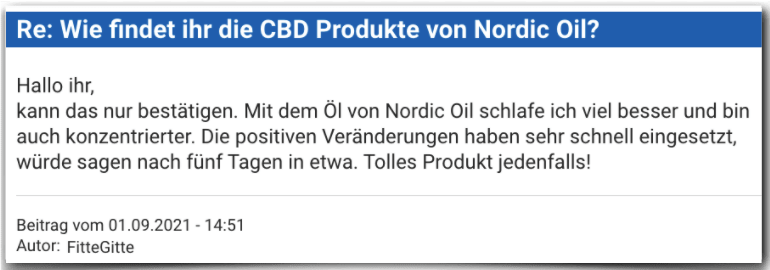 Nordic Oil Erfahrungsbericht Bewertung Erfahrungen Nordic Oil