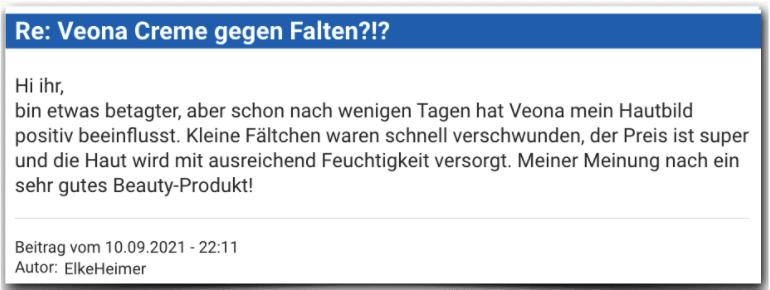 Veona Erfahrungsbericht Bewertung Erfahrungen Veona