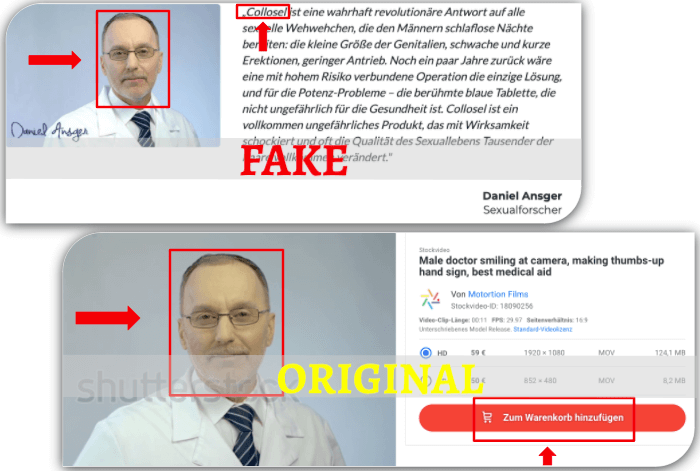 Collosel Fake Expertenbericht Bewertung