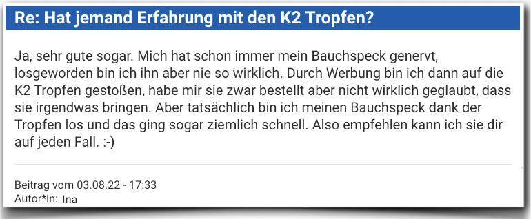 K2 Tropfen Erfahrungen Bewertung Erfahrungsbericht K2 Tropfen