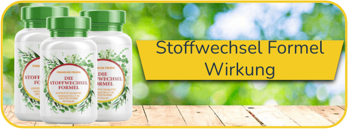 Stoffwechsel Formel Wirkung Wirkungseintritt Wirkeintritt