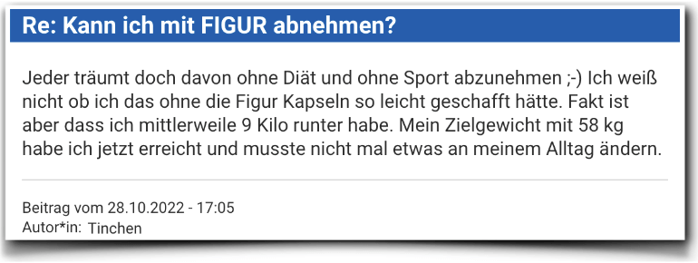 Figur Kapseln Erfahrungsberichte Erfahrungen Bewertung