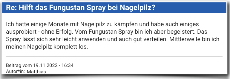 Fungustan Spray Erfahrungen Erfahrungsbericht Bewertung Fungustan Spray