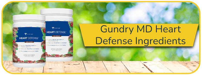 Gundry MD Heart Defense Ingredients