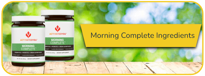 Morning Complete Ingredients