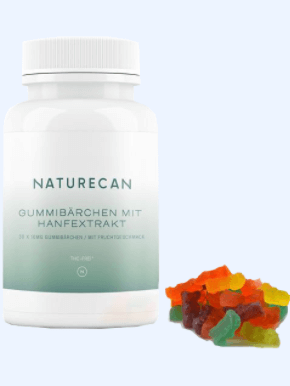 Naturecan CBD Fruchtgummis Gummis Abbild Tabelle