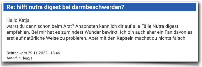 Nutra Digest Erfahrungsberichte Erfahrungen Bewertung