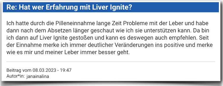 Liver Ignite Erfahrungsbericht Erfahrungen Bewertung Liver Ignite