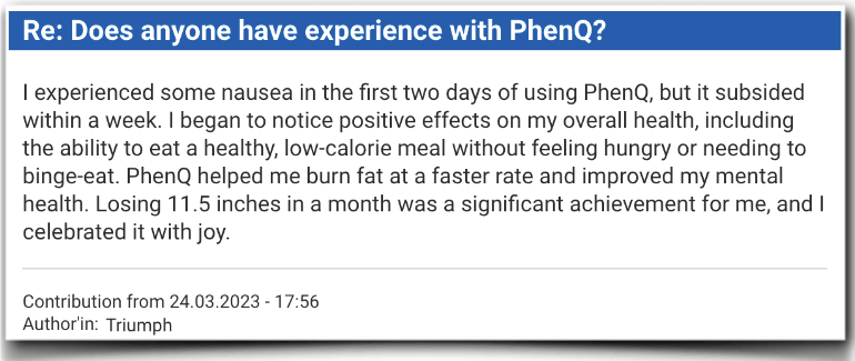 PhenQ Experience Field reports Evaluation PhenQ