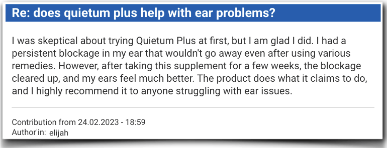 Quietum Plus Experience Field reports Evaluation Quietum Plus