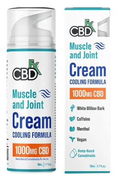 CBDfx CBD Cream Image Table little