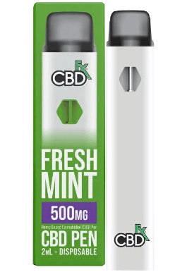 CBDfx CBD Vape Pen image table little
