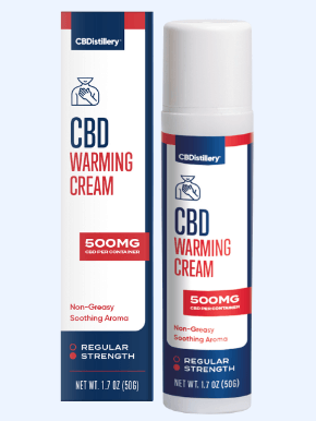 CBDistillery CBD Warming Cream image table