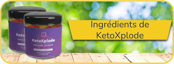 Ingredients de KetoXplode