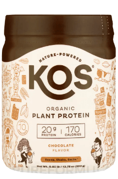KOS Organic Plant Protein image table