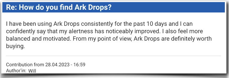 Ark-Drops-Experience-Field-reports-Evaluation-Ark-Drops