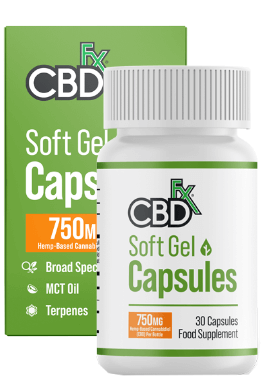 CBD Gel Capsules CBDfx review image table