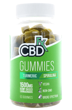 CBD Gummy Bears 1500mg CBDfx review image table