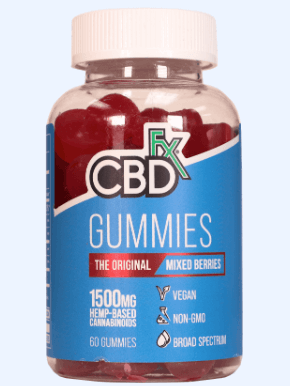CBDfx CBD Gummies image table