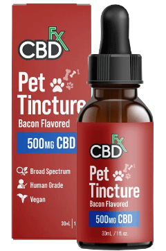 CBDfx Pet Tincture image table