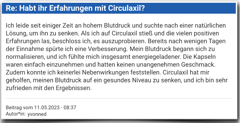 Circulaxil Erfahrungsbericht Erfahrungen Bewertung Circulaxil