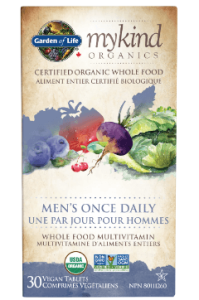 Garden of Life Multivitamin for Men product image table