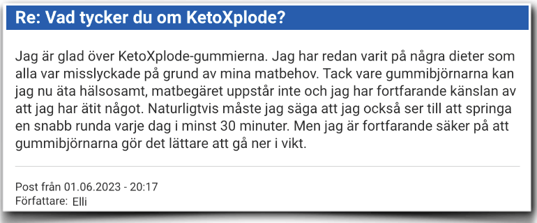 KetoXplode Erfarenhet Faeltrapport Utvaerdering