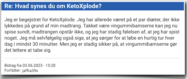 KetoXplode Erfaringsrapport Evaluering KetoXplode Gummies